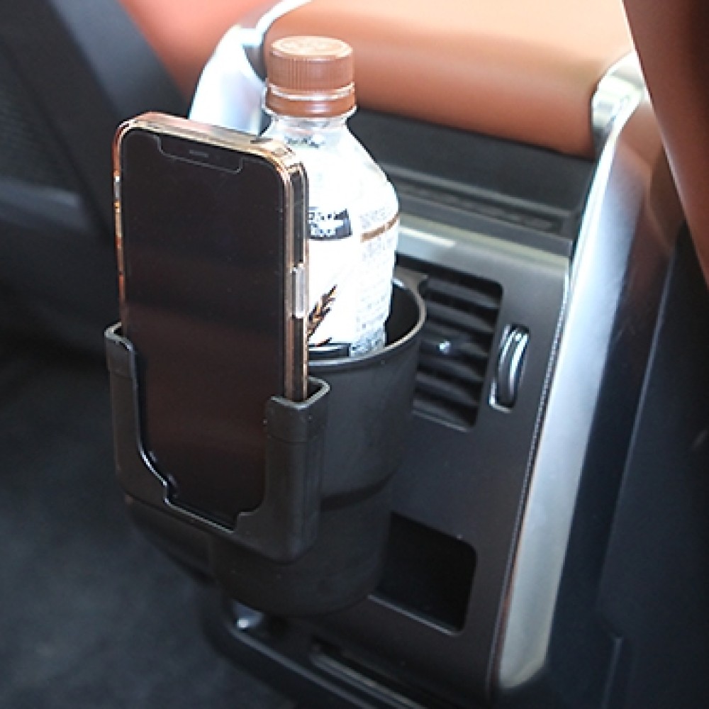 멜럽 차량 멀티 컵홀더 블랙 휴대폰 음료 거치대 조수석 송풍구 차량용 수납 홀더