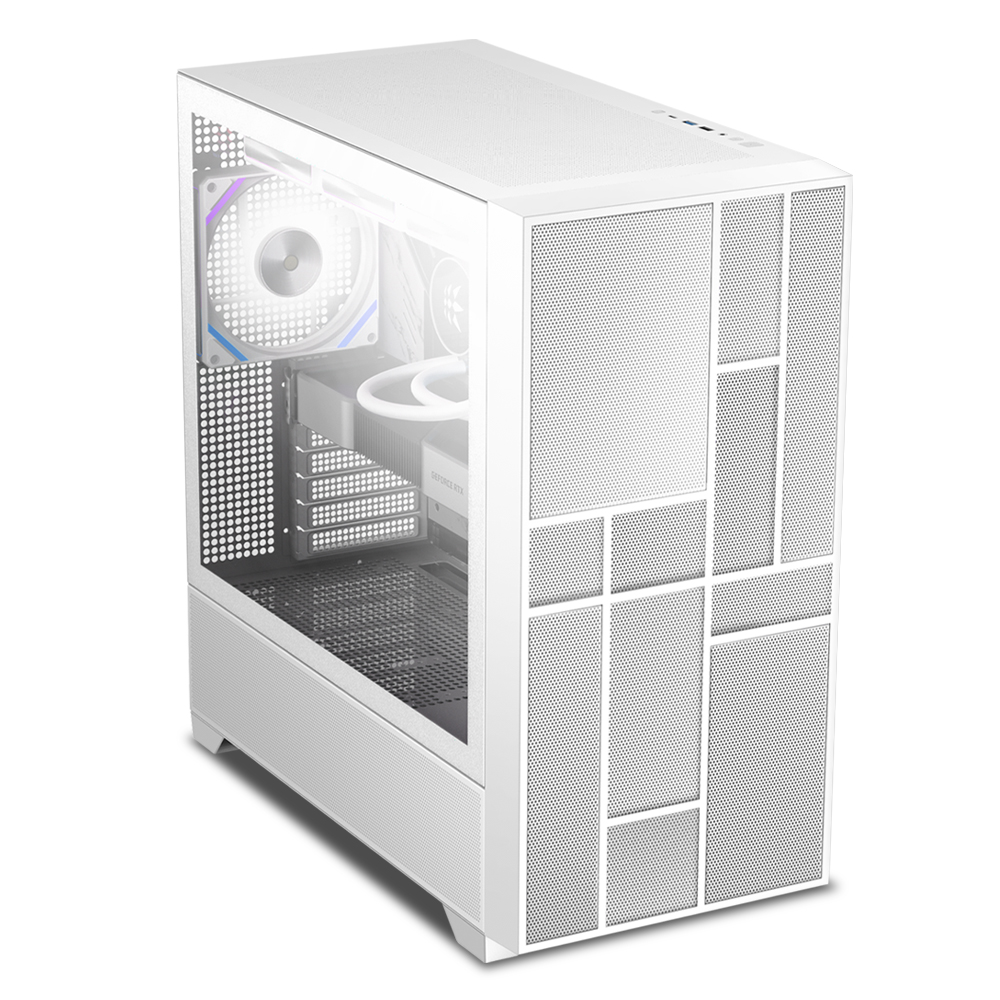 마이크로닉스 WIZMAX ML-360 WIDE BTF 미들타워 PC 케이스 (화이트) - 상세 이미지 4