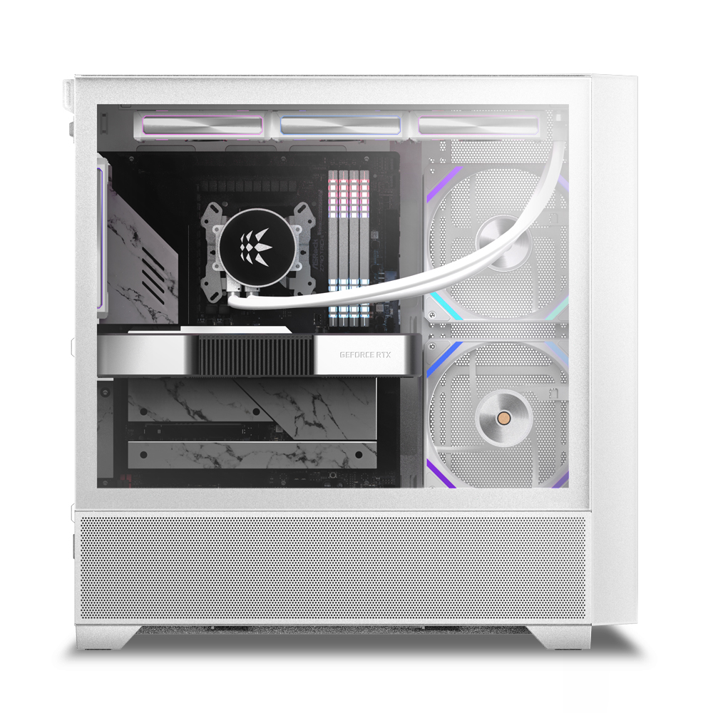 마이크로닉스 WIZMAX ML-360 WIDE BTF 미들타워 PC 케이스 (화이트) - 상세 이미지 3