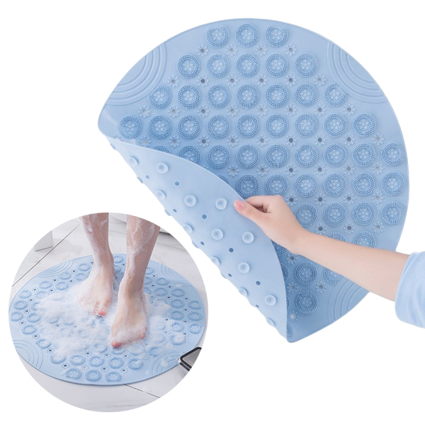 발 각질 세척 욕실 매트 30CM 발바닥 굳은살 제거 씻는 닦는 브러쉬 솔 샤워 화장실 목욕 미끄럼방지 매트 패드 - 상품 이미지