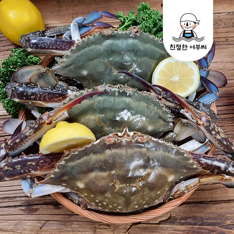 냉동 꽃게 급냉 국산 제철 숫꽃게 2kg 수산물이력제 친절한어부씨 - 상품 이미지