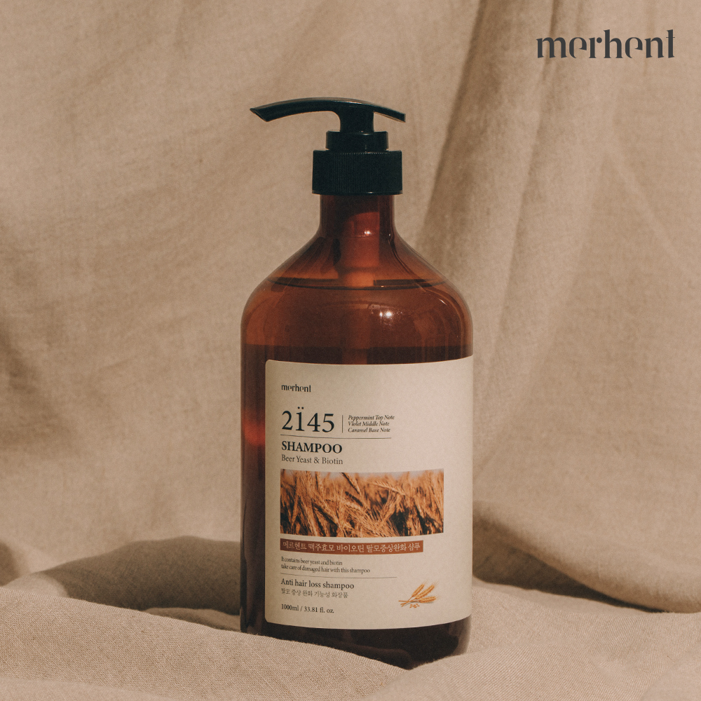 1+1 메르헨트 맥주효모 탈모 샴푸 1000ml 대용량 비오틴 두피 탈모증상완화 약산성