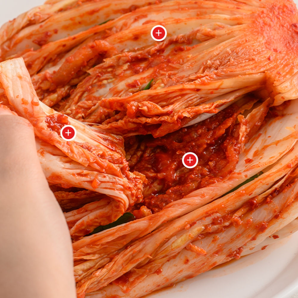 배추김치 국산 안매운 보쌈 매운 겉절이 절임 양념 절인 2kg - 상품 이미지
