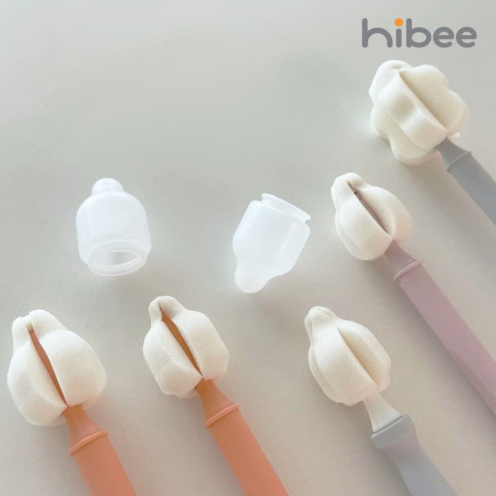 1세트+1세트 하이비 몽글이 젖병솔 젖병세척솔 롱미니 브러쉬 - 상세 이미지 3