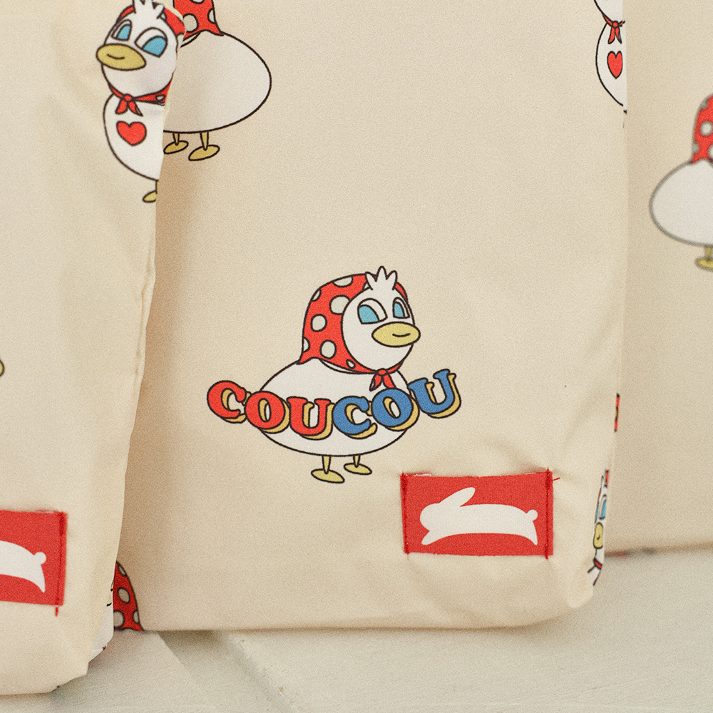 오우아스튜디오 어린이집 방수 파우치 준비물 가방 듀이브라운 4종 세트