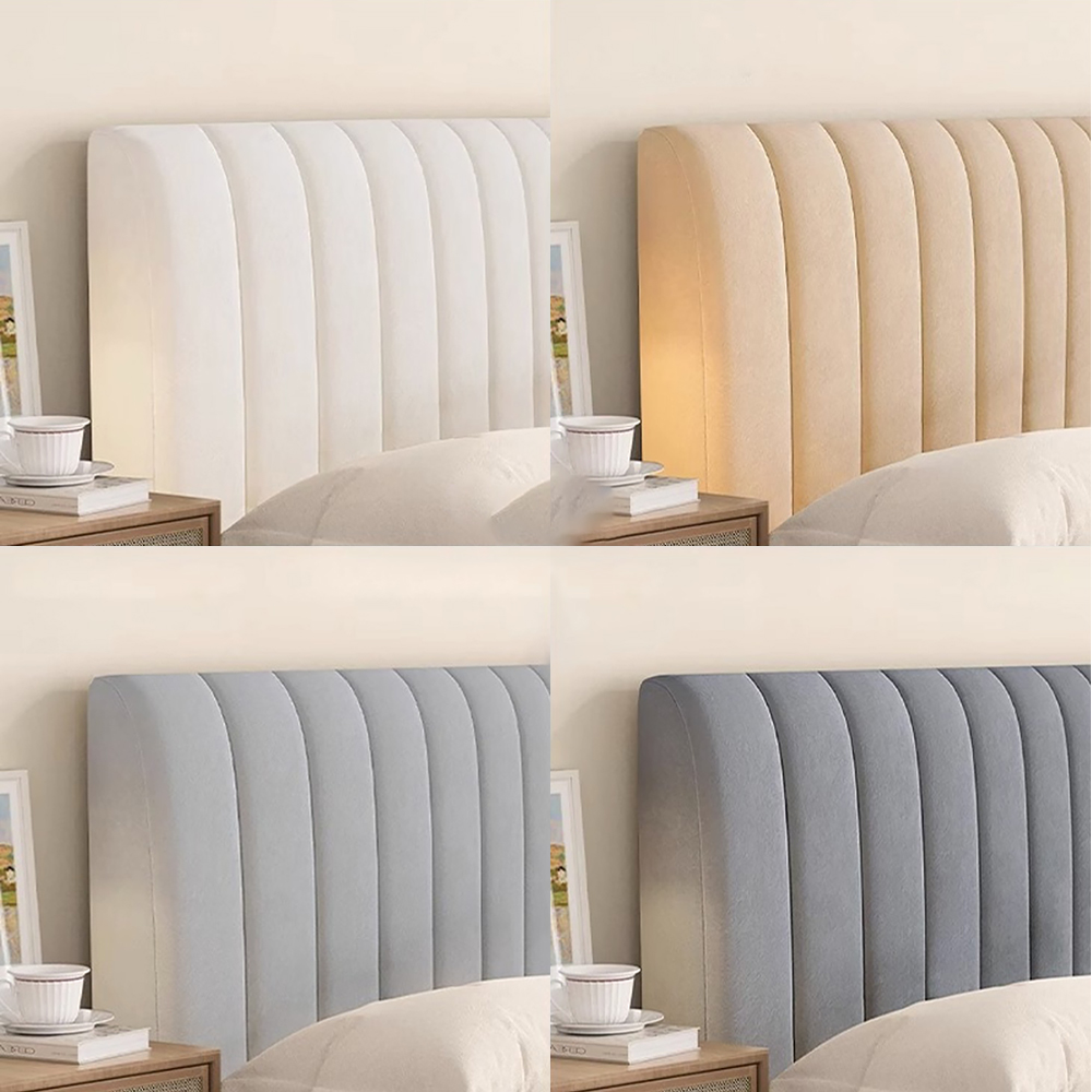 침대 헤드커버 쿠션 프레임 리폼 머리 보드 먼지덮개 천갈이 벨벳 퀼팅 화이트 120