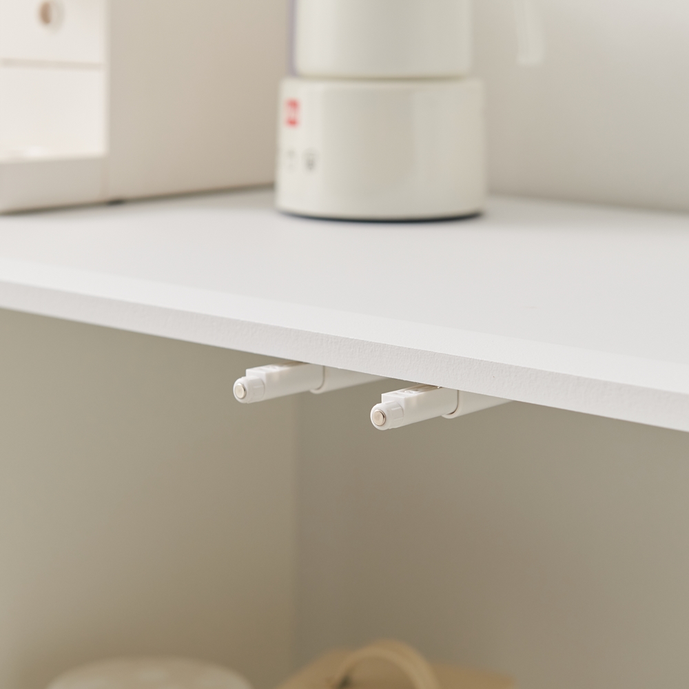 치즈퐁 안방티비장 템바보드 수납장 높은거실장 tv장식장 티비선반 1200x400x816mm, 화이트