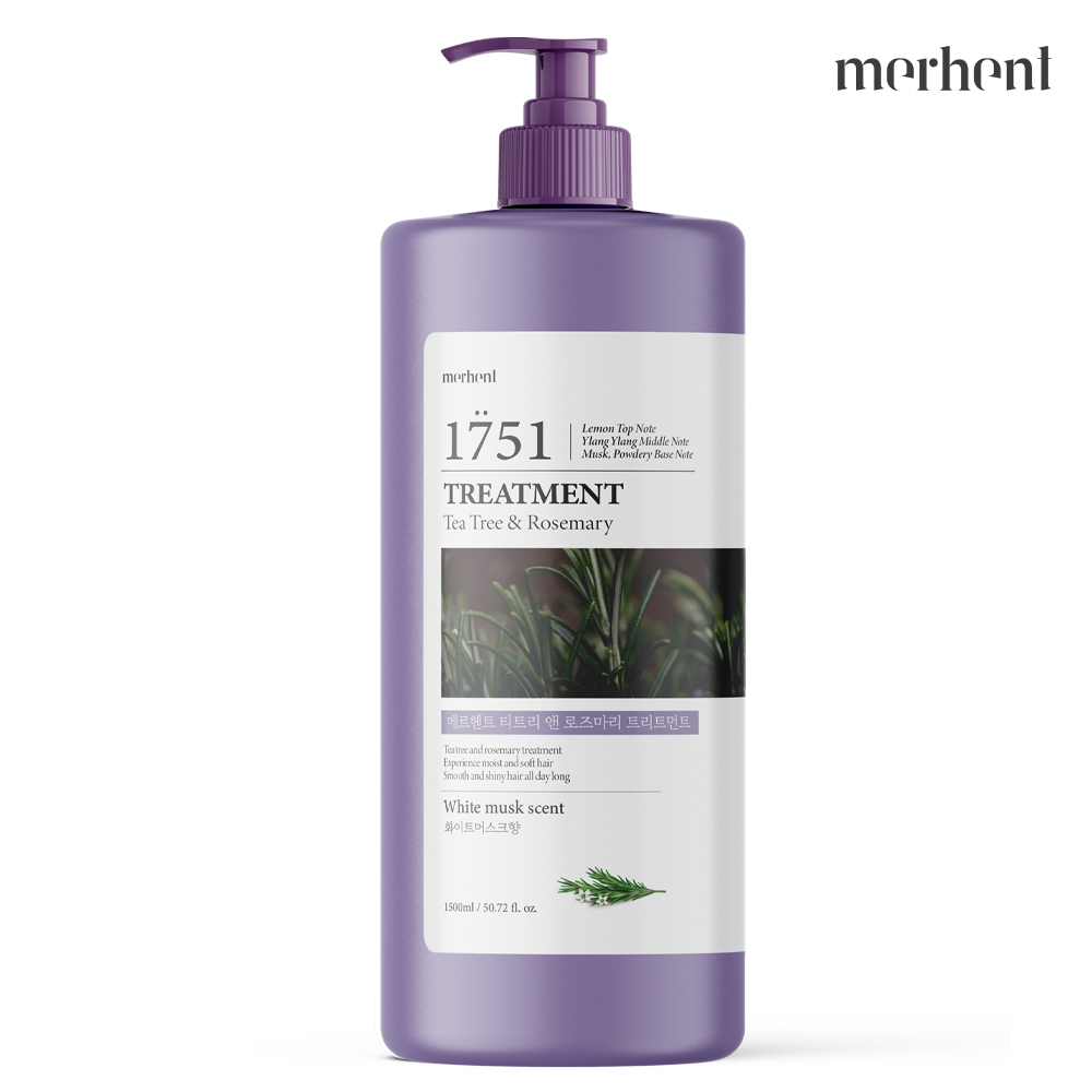 메르헨트 티트리 트리트먼트1500ml 화이트머스크 헤어팩 미용실 극손상 손상모