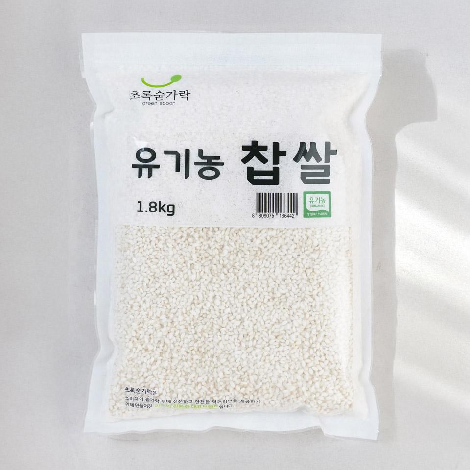 메가마트 유기농 찹쌀 1.8kg - 상품 이미지