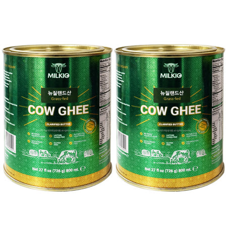 [Milkio foods Limited]밀키오 목초 기버터 무염 버터대용량 800ml 2캔 동물성 천연 butter 뉴질랜드산