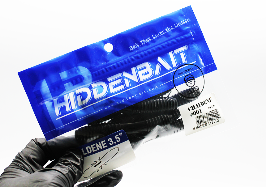 히든베이트 칼데네 고비중재질 배스웜 배스낚시 소프트베이트 H001 DARK BLACK, 8.9cm - 상세 이미지 3