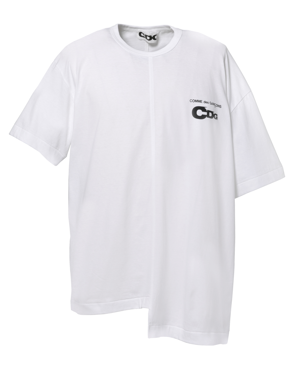 꼼데가르송 CDG 반팔티 ASYMMETRIC SPLIT T-SHIRT SZ-T076 - 상세 이미지 3