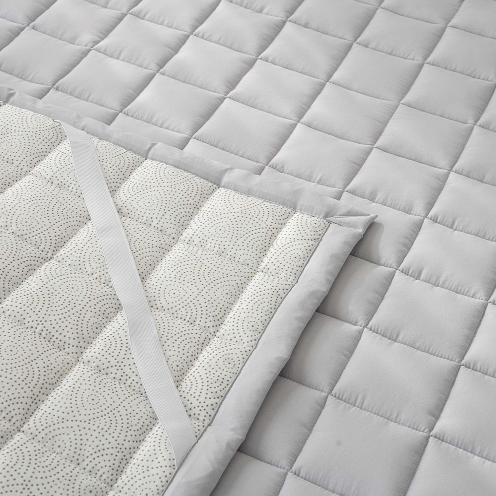 송화침장 알러지케어 먼지없는 논슬립 고정밴드 무지 침대패드