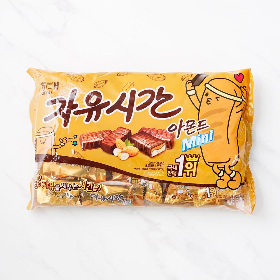 메가마트 해태 자유시간 아몬드 미니 초코바  385g : 메가마트 동래점
