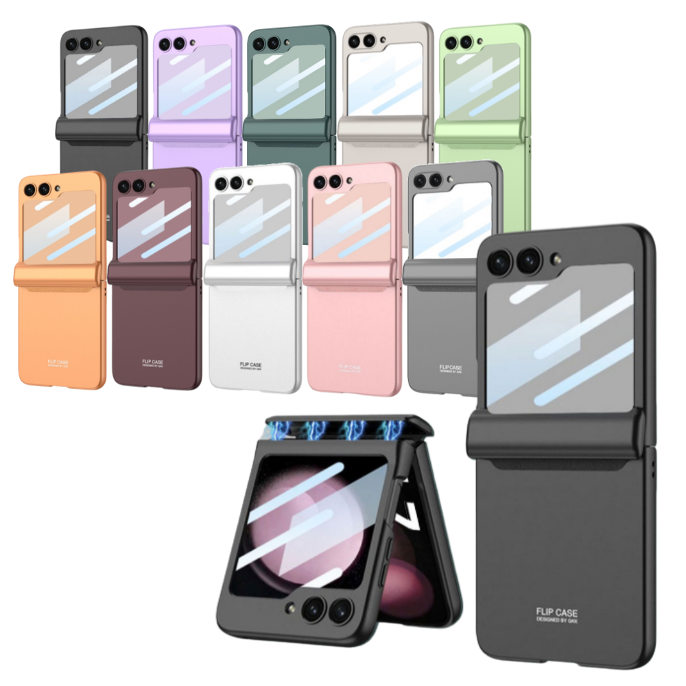 마그네틱 힌지 보호 케이스 풀커버 삼성 지플립 블랙, 갤럭시Z 플립6