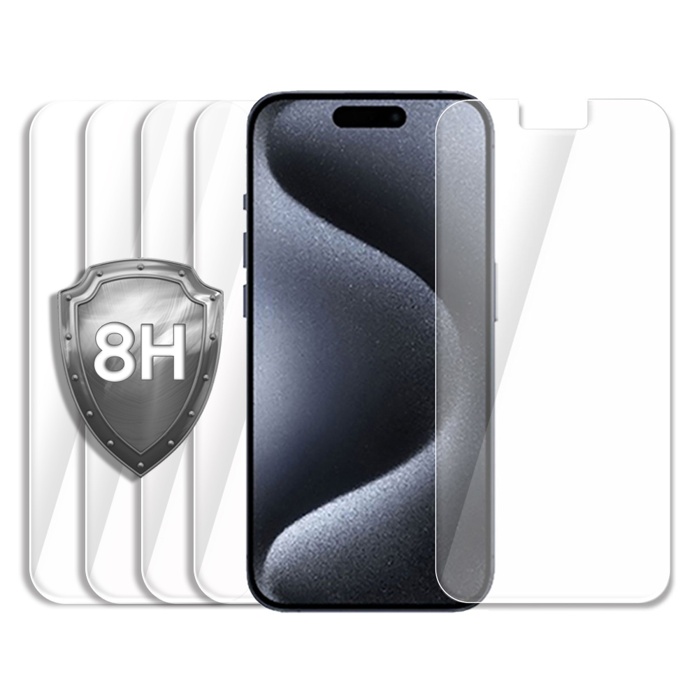 깨지지 않는 방탄 필름 아이폰15 프로, 5매입 - 상품 이미지