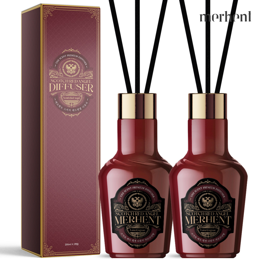 [1만원 특가] 1+1 메르헨트 스카치 레드엔젤 디퓨저 200ml 러브 코냑 3종향 - 상품 이미지