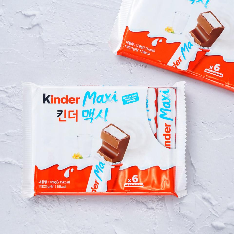 메가마트 매일 킨더 초콜릿 맥시 126g - 상품 이미지