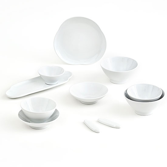 에라토 구름 국산 화이트 도자기 2인 11P 신혼부부 그릇세트