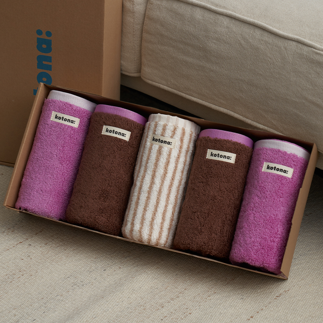 코토나 홈바디 타월 세트 선물포장 집들이 선물 200g, 베이, 5장