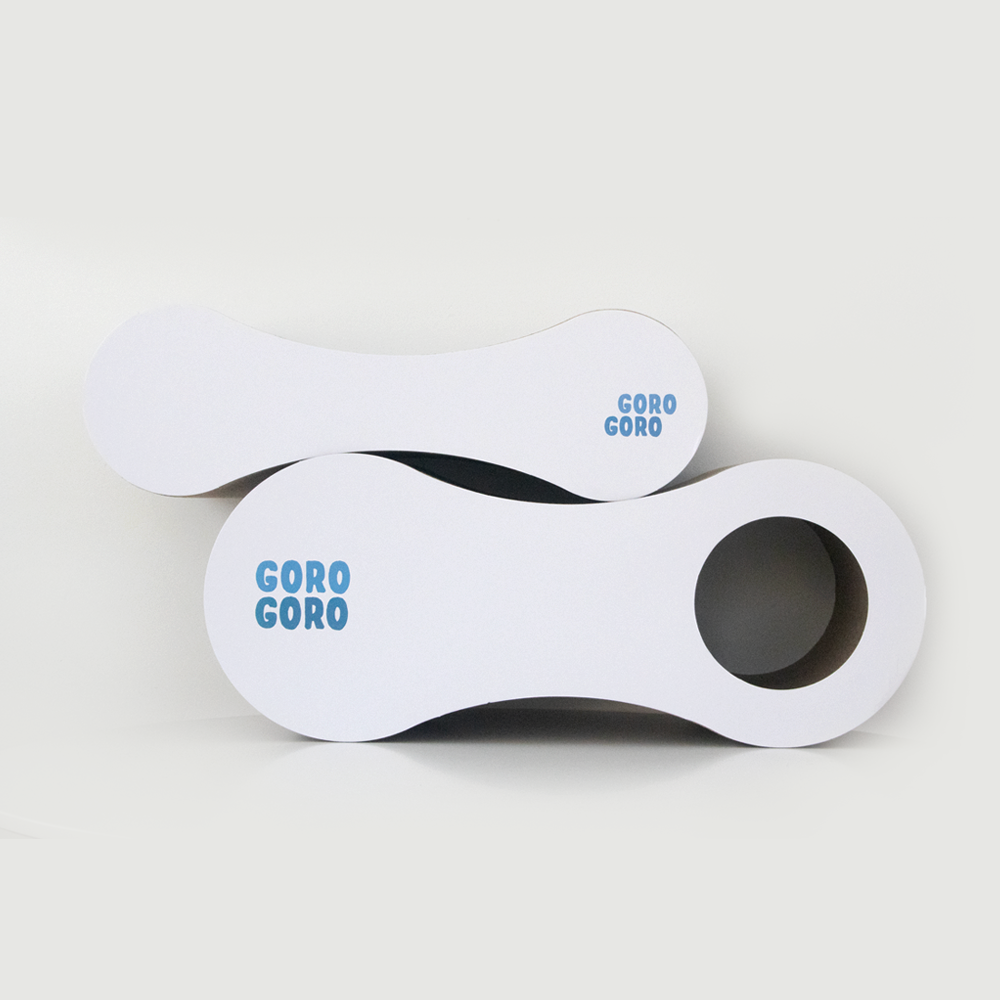 고로고로 고양이 2in1 대형 특대형 땅콩 스크래쳐 터널