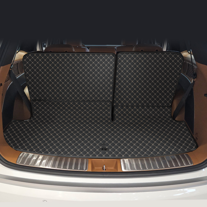 카프트 2025 디 올 뉴 팰리세이드 LX3 트렁크매트 퀄팅 가죽 차박 용품 7인승 자동폴딩