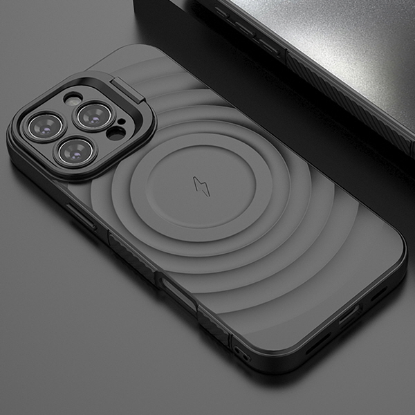 갤럭시S25 울트라 맥세이프 웨이브 패턴 매트 거치대 젤리 핸드폰 케이스 - 상세 이미지 2