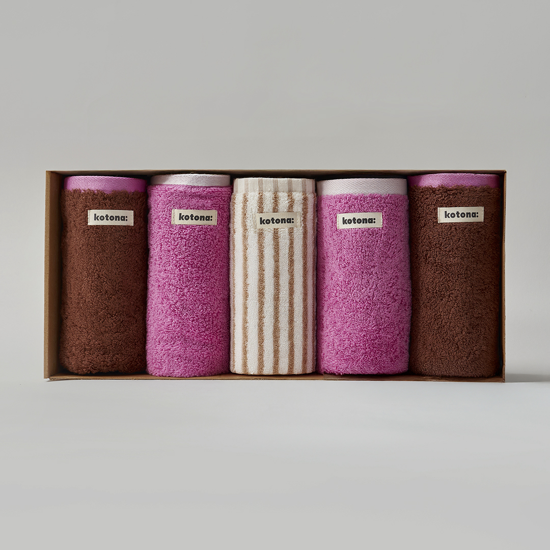 코토나 홈바디 타월 세트 선물포장 집들이 선물 200g, 베이, 5장