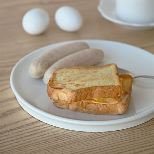 에라토 소이 디저트 원형 화이트 굽접시 L 도자기 플레이트