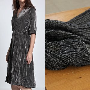 신패브릭의류원단|디타이실버 투톤 주름 패턴 [220G]D10474_1 : 신패브릭
