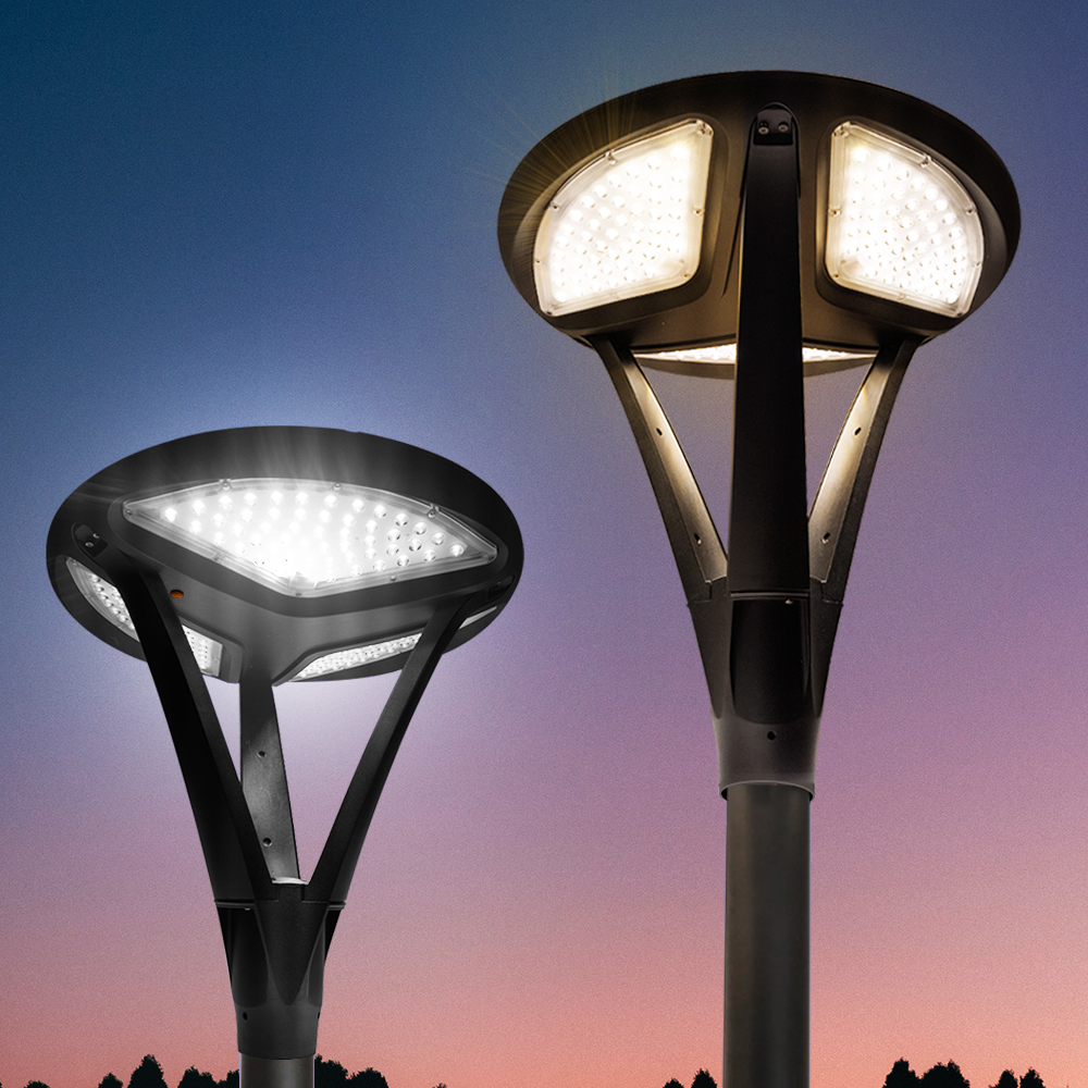 태양광 가로등 UFO 정원등 태양열 조명 아파트 주차장 헤드 전등 LED 800W 이미지 8