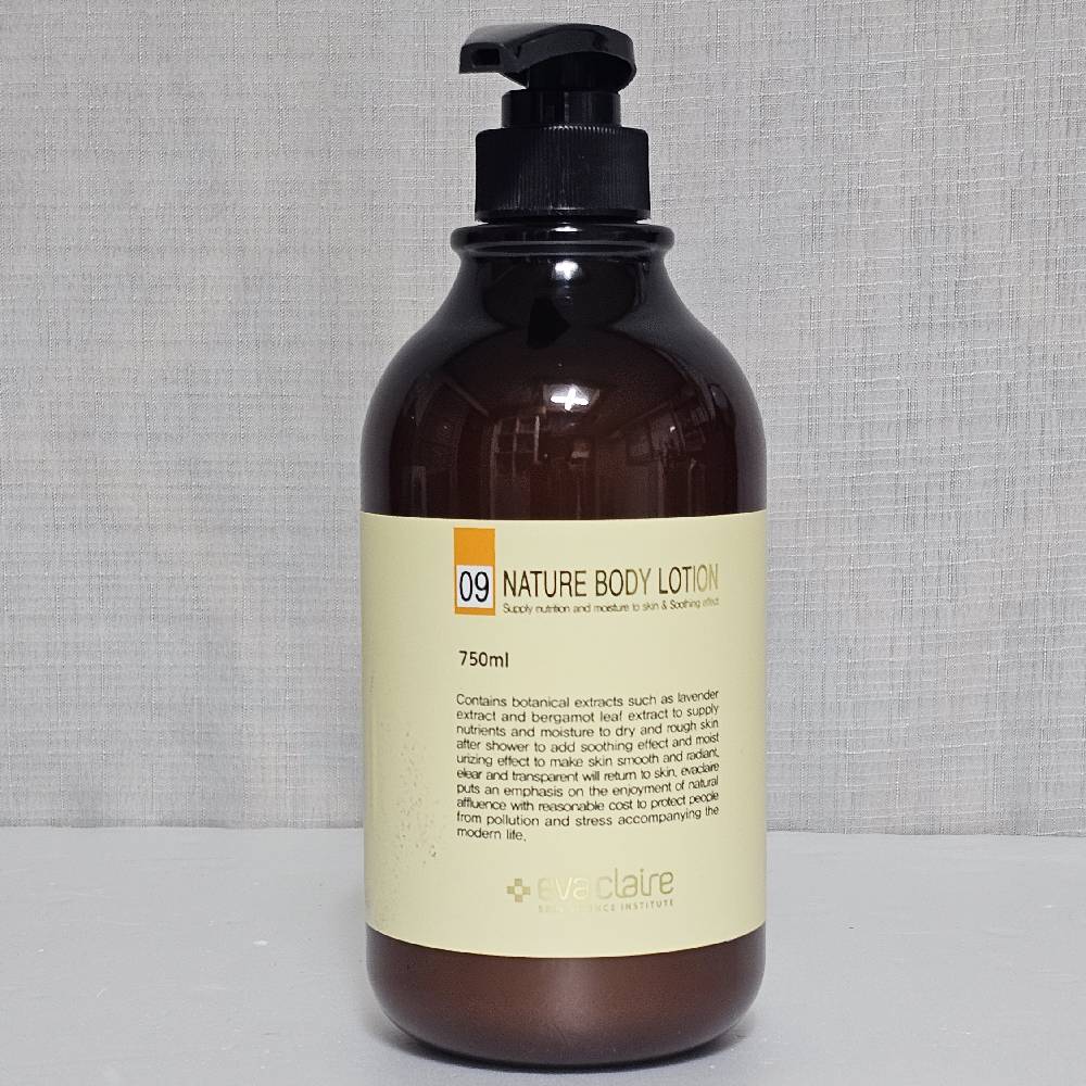 에바끌레르 식물성추출물 09 내추럴 바이오 미네랄 바디로션 750ml - 메인 이미지