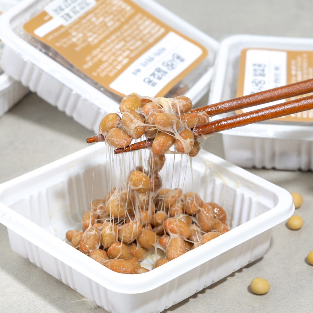 싸리재 발효콩 바로먹는 생청국장, 백태 낫또 국산콩 생나또 60g, 5개