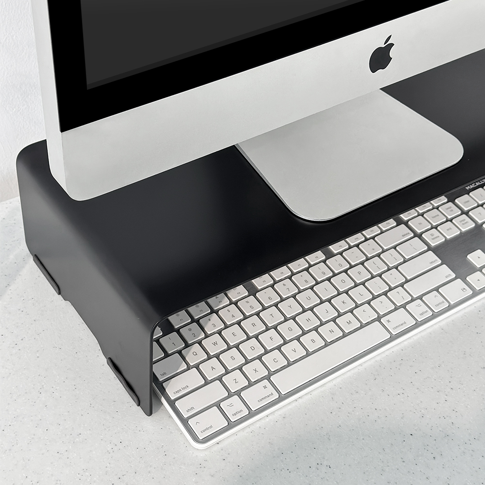 일렉싱크 높은 아이맥 모니터 받침대 스탠드 선반 470mm, 블랙