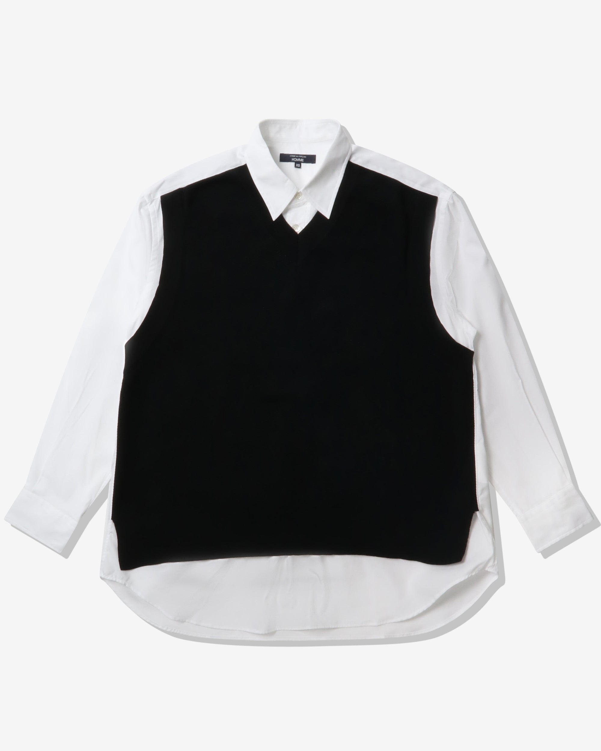 꼼데가르송 옴므 셔츠 Cotton Broad X Polyester Knit HO-B010-051 - 상세 이미지 2