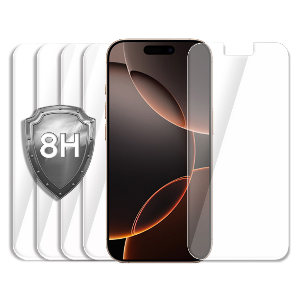 깨지지 않는 방탄 필름 아이폰16 프로, 5매입 - 상품 이미지