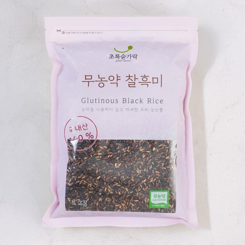 메가마트 유기농 찰흑미 1kg - 상품 이미지