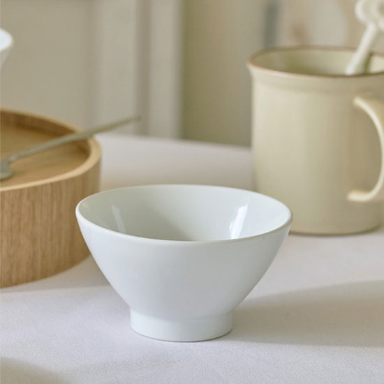 에라토 구름 국산 화이트 도자기 공기 밥그릇 12cm - 상품 이미지