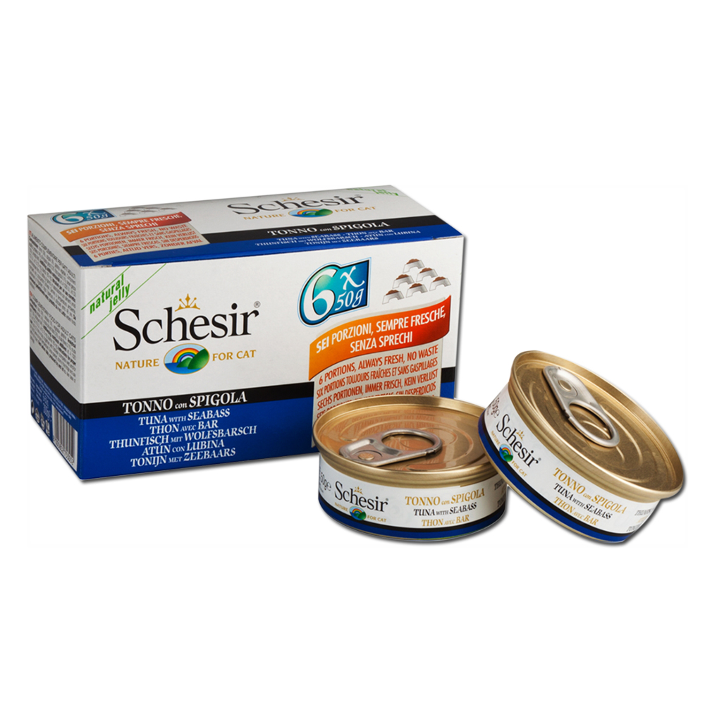 쉐지애 젤리캔 50g x 6개 참치&농어 고양이간식 제품 이미지