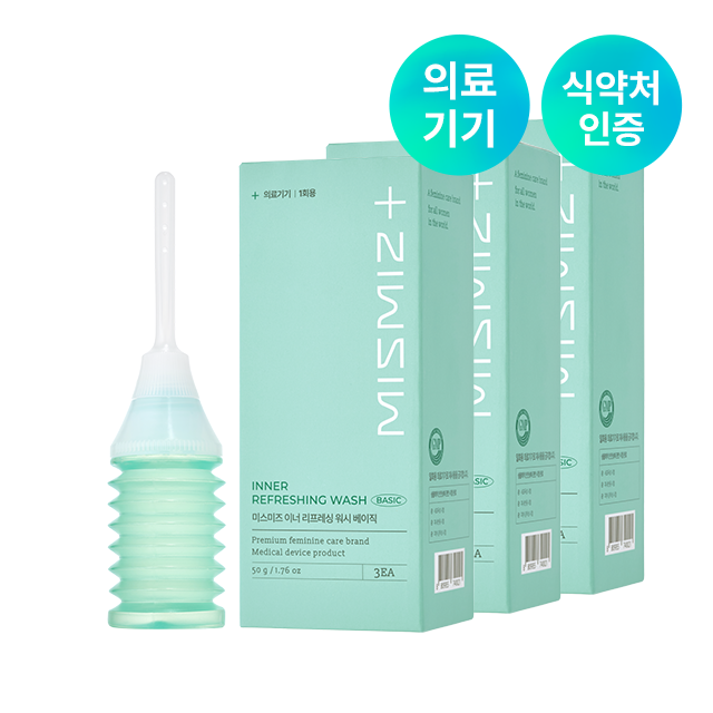 [의료기기] 미스미즈 이너케어 여성 질세척 의료기기 삽입형 질세정제 질세정기 이너워시 3개입, 3개 - 상세 이미지 2