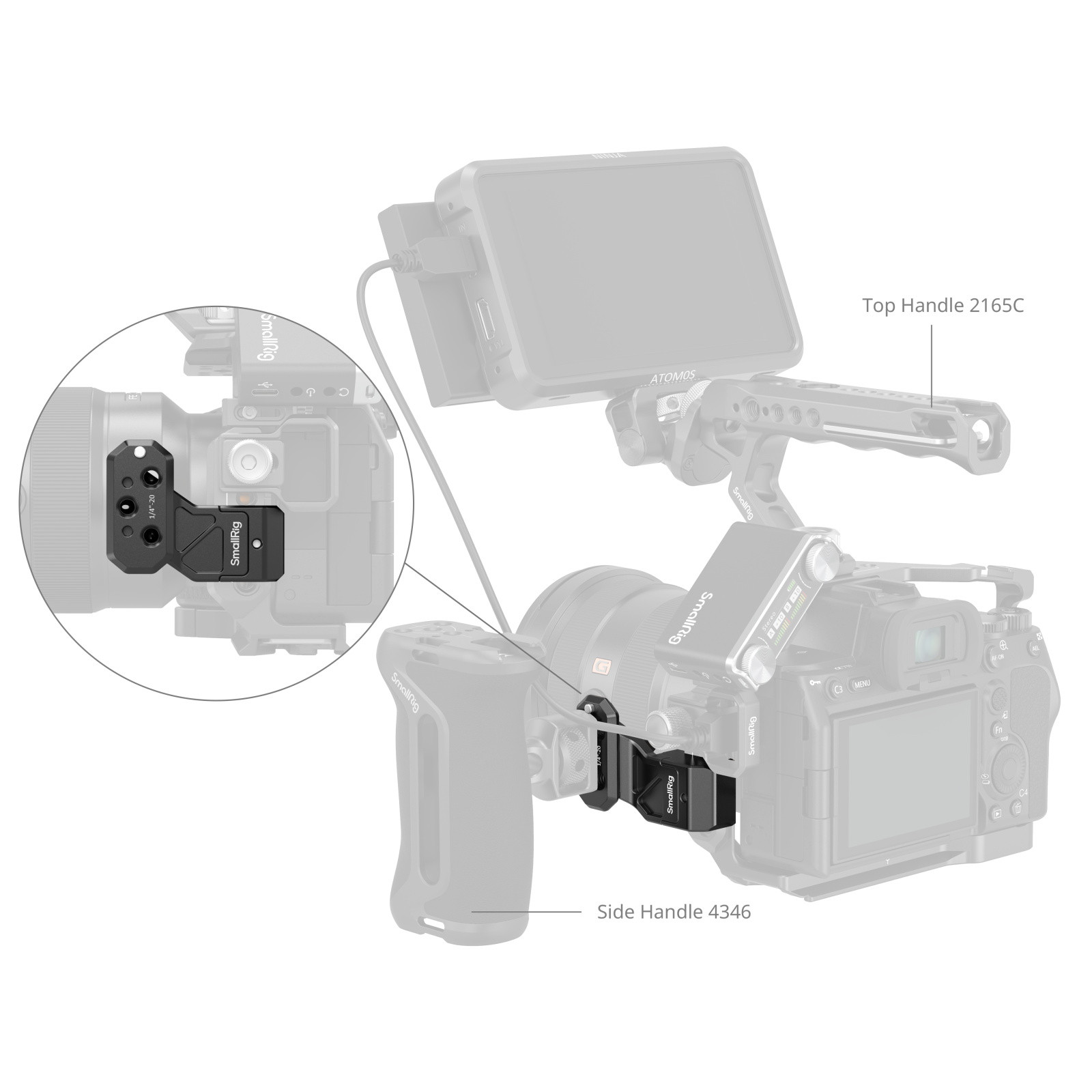 스몰리그 Side Handle Extension Adapter with NATO Clamp 4458 - 상세 이미지 4