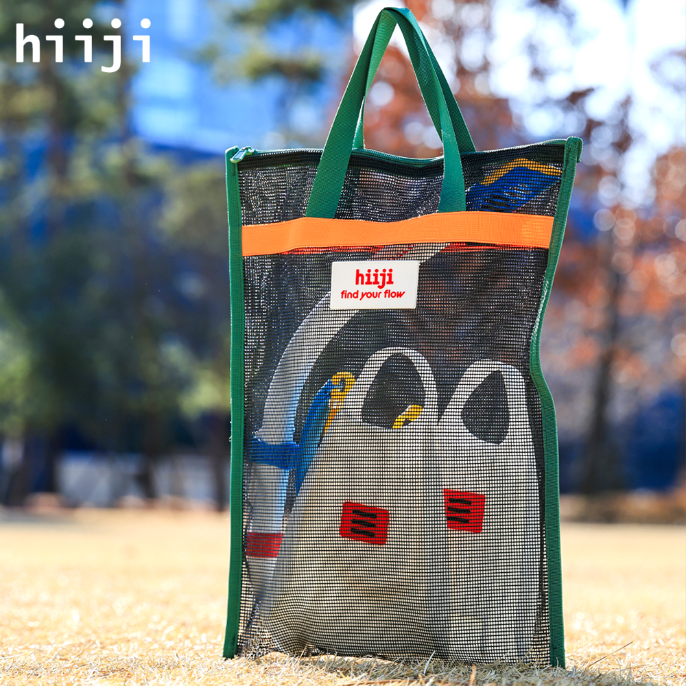 히지 수영 목욕 숏핀 오리발 망사 가방 제품 이미지