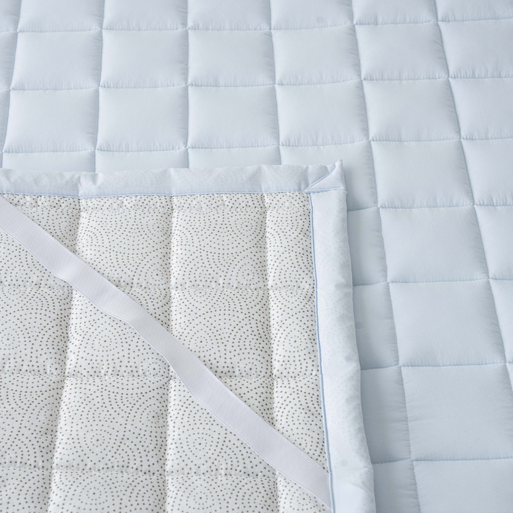 송화침장 알러지케어 먼지없는 논슬립 고정밴드 무지 침대패드