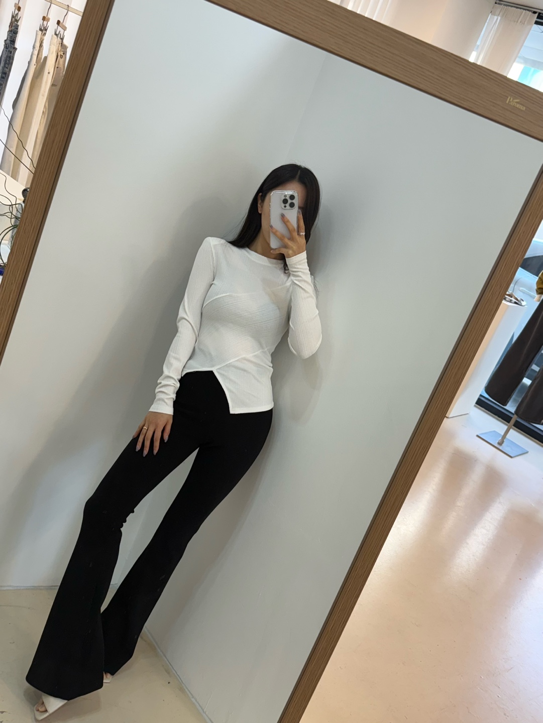 (당일배송) 매그놀리아 앤드 부츠컷 트임 레깅스 밴딩 팬츠 상세 이미지 17