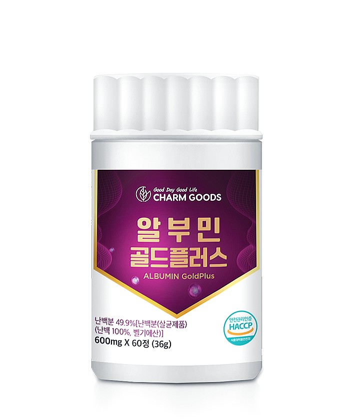 먹는 알부민 정 효능 난백 알브민 수액 타우린 골드 플러스 프리미엄 60정 - 메인 이미지