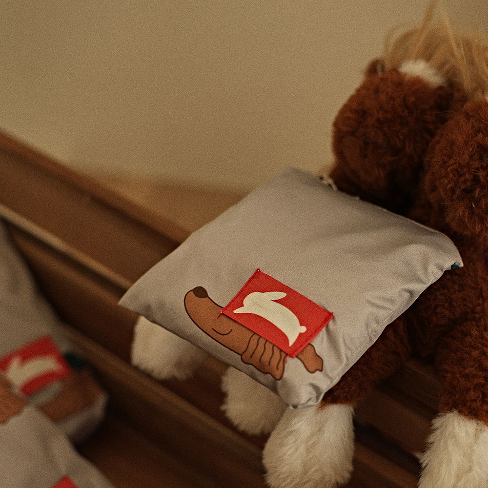 오우아스튜디오 어린이집 방수 파우치 준비물 가방 럭키그레이 2종 세트