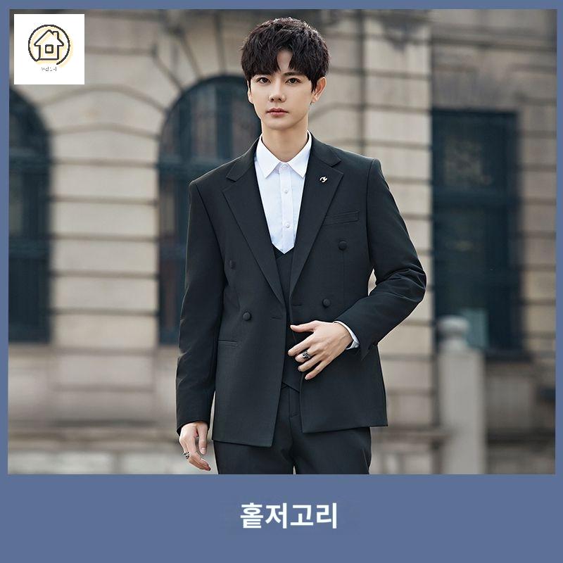더블 남성 수트 세트 더블 정장 - 상품 이미지