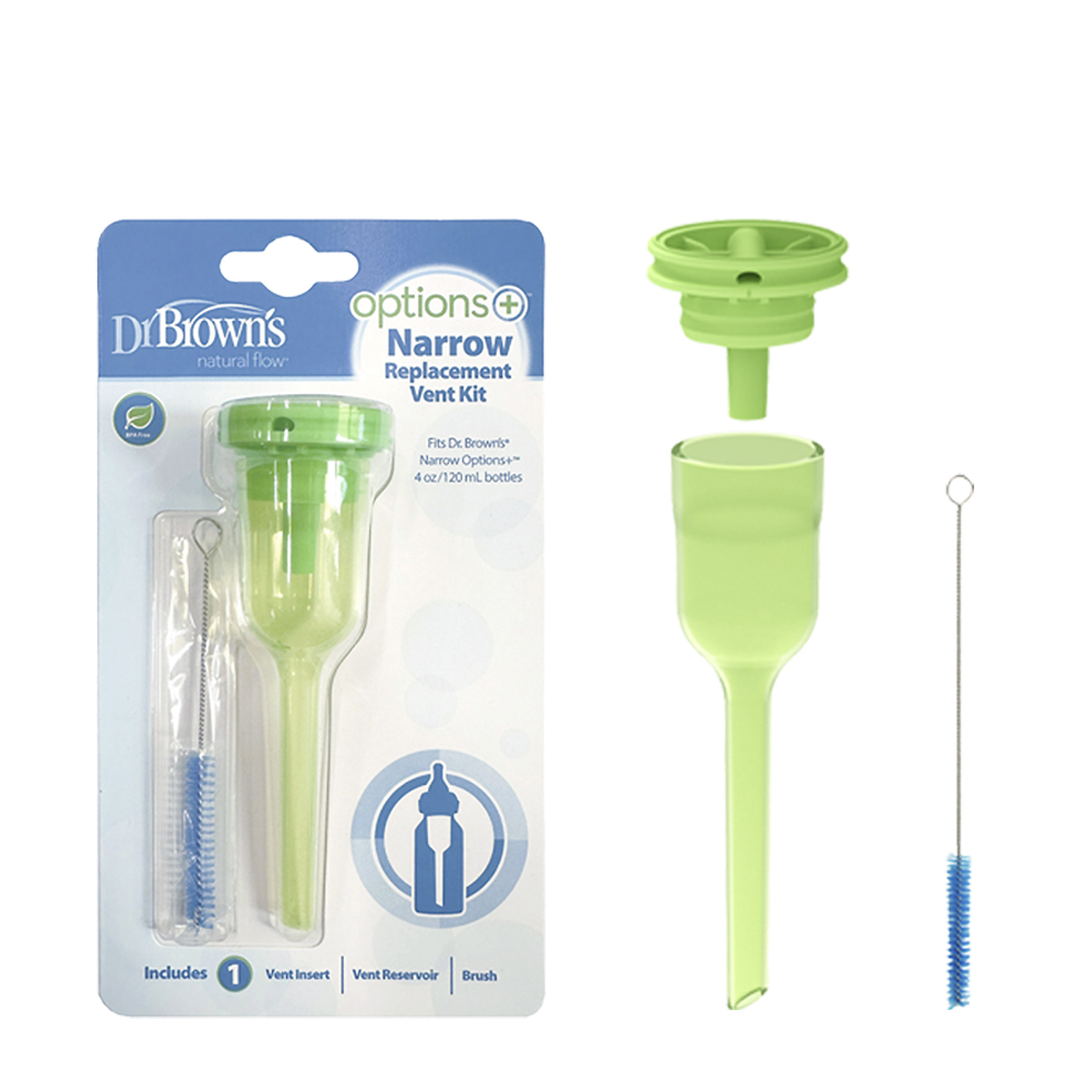 forBaby 닥터브라운 / 통기시스템 내로우넥 120ml 젖병용 1P+통기솔 1P - 상품 이미지