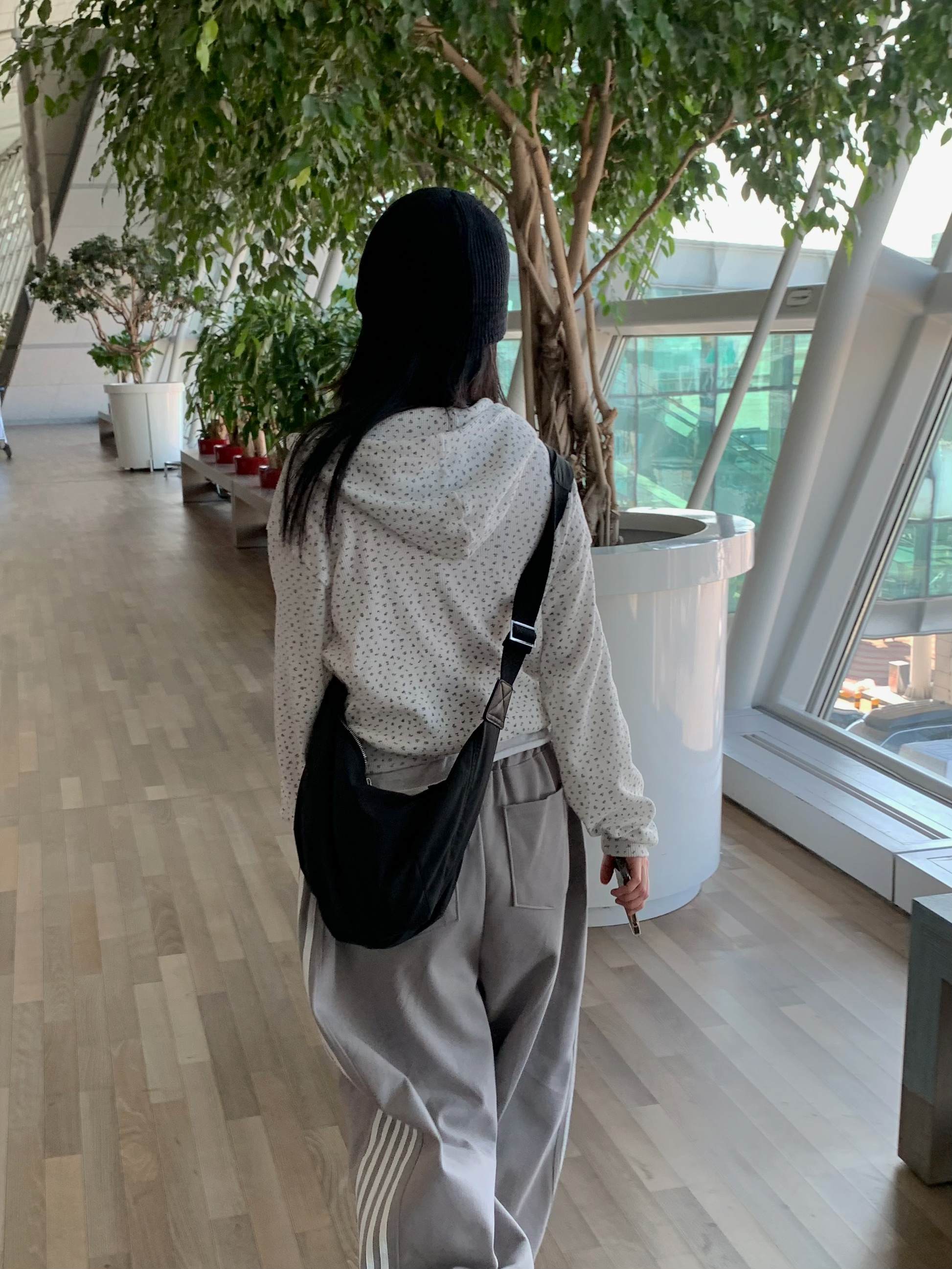 [주문폭주]루즈핏 와플 플라워 후드집업 상세 이미지 11
