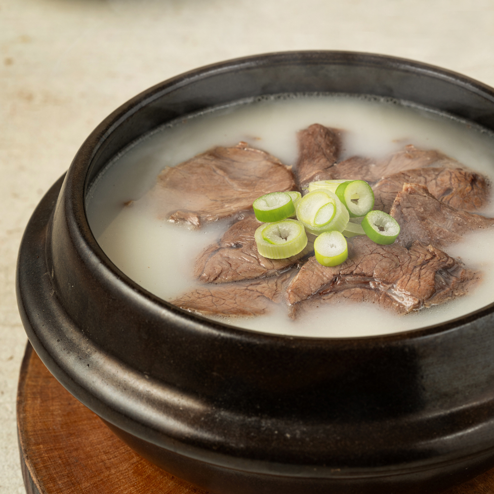 프리미엄 1++ 투뿔 한우 소 고기 곰탕 550g 사골 국 국밥 - 상품 이미지